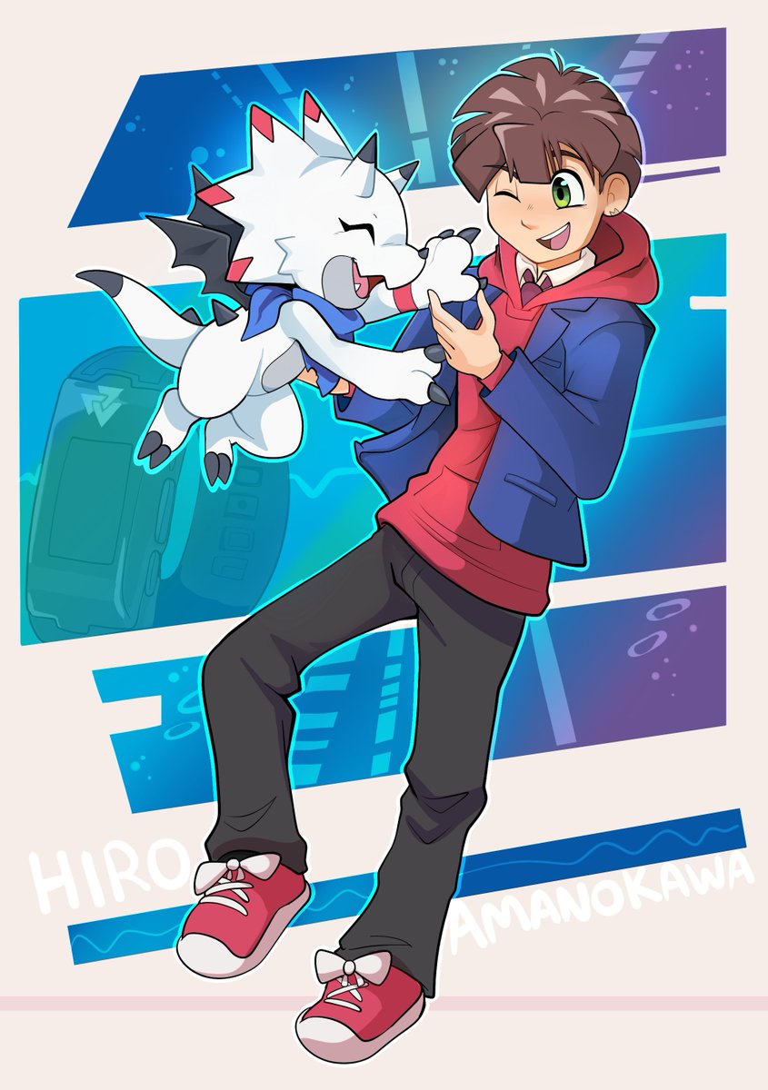 EctoDrool's tweet photo. For my second piece to the @GG5thAni collab, I got to draw Hiro Amanokawa !! 

I can't believe Ghost Game has been out for 5 years already.... https://t.co/bV17E5JKFp