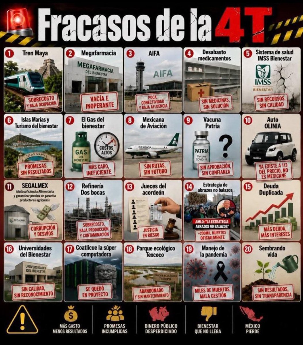 Abuenher's tweet photo. @mario_dico50 Y como todo lo que toca la Cuarta DEFORMACIÓN, TODO LO DESTRUYEN NARCOGOBIERNO. https://t.co/OZnBeJ6xrx