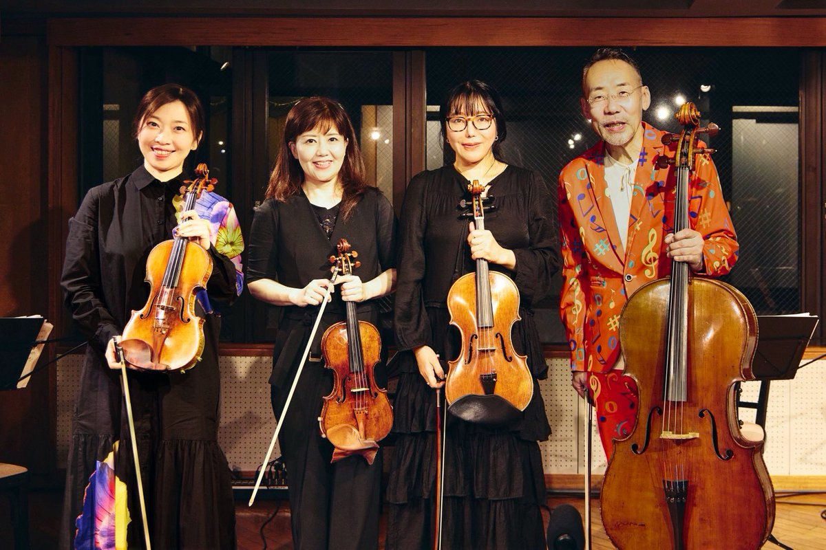 yoshiwoshika's tweet photo. まだまだ先月末の「四家卯大カルテット・コンサート」の余韻が続いておりますが、本日10/4(日)もデネブカルテットこと、四家卯大カルテット出演のコンサートが川崎の宮前市民館で開催されます！ご興味ある方はリンク先を参照して下さい🎻🎻🎻🎻。
#四家卯大
#bankband
#MrChildren
#小林武史
#toU https://t.co/4TWTYwvZXG
