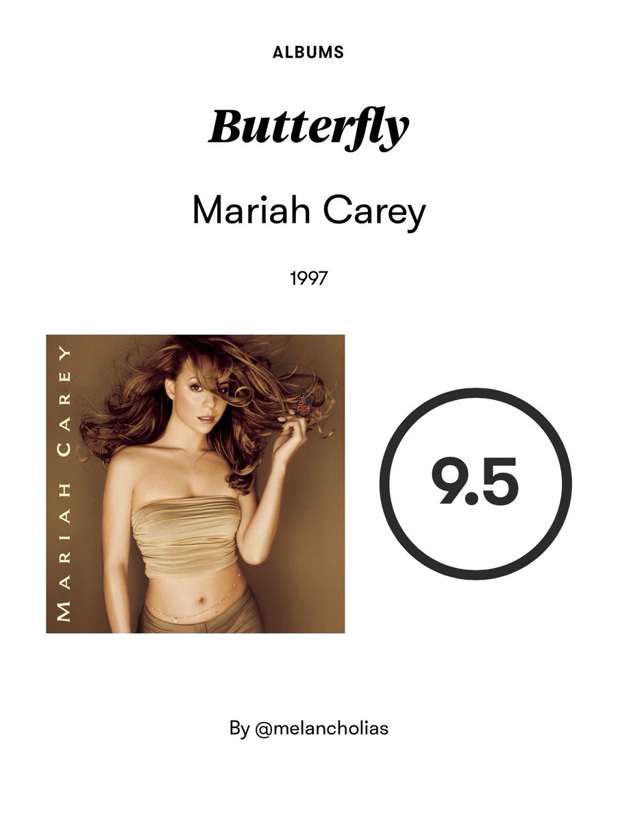 melancholias_'s tweet photo. Butterfly (1997) - 9.5
This album is a bit slower to the previous ones imo but it’s still good ofc https://t.co/DYQUdJkpOF