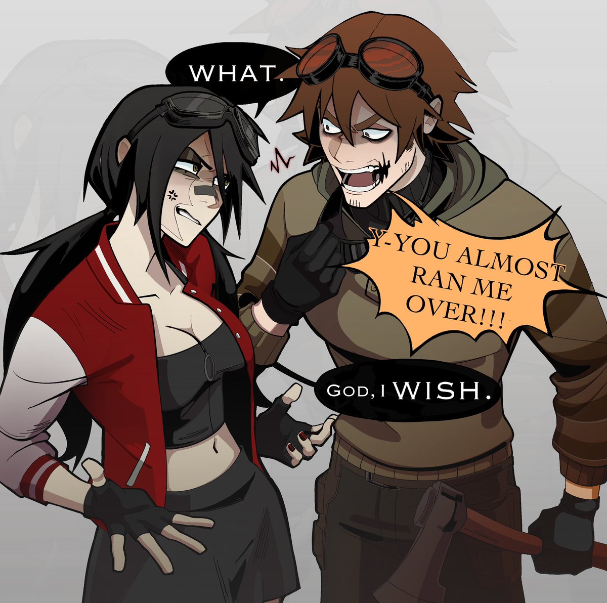 egoloid01's tweet photo. i think it's funny to imagine these two can't stand each other 
#creepypasta #ticcitoby https://t.co/QwdDeRHRzi
