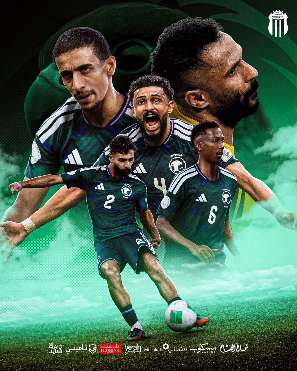 AlRiyadhFC's tweet photo. الله الله يا منتخبنا 🤩🇸🇦

صقورنا إلى نهائي خليجي27 💪🔥

#هذا_الأخضر https://t.co/IOlZZ1Lixq