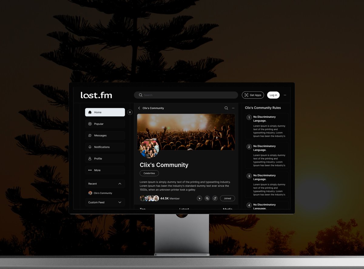 ArafatC2000's tweet photo. ✨ New UI/UX Design Community Page

Working on a new Community Page Design focused on creating a clean, engaging, and user-friendly experience. 🎨
#UIDesign #UXDesign #UIUX #Figma #CommunityDesign #WebDesign #ProductDesign #DesignInspiration https://t.co/atSX0oiLT7