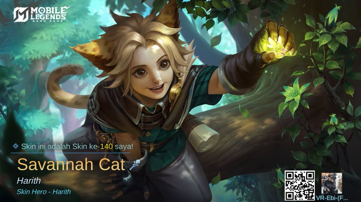 FebriyanaBM's tweet photo. Saya baru saja mendapatkan Skin baru Savannah Cat di Mobile Legends: Bang Bang! Ayo kita berhadapan melawan Player MOBA terbaik dunia bersama-sama! 
https://t.co/rmLs58Cmij https://t.co/ml5MlYu95a