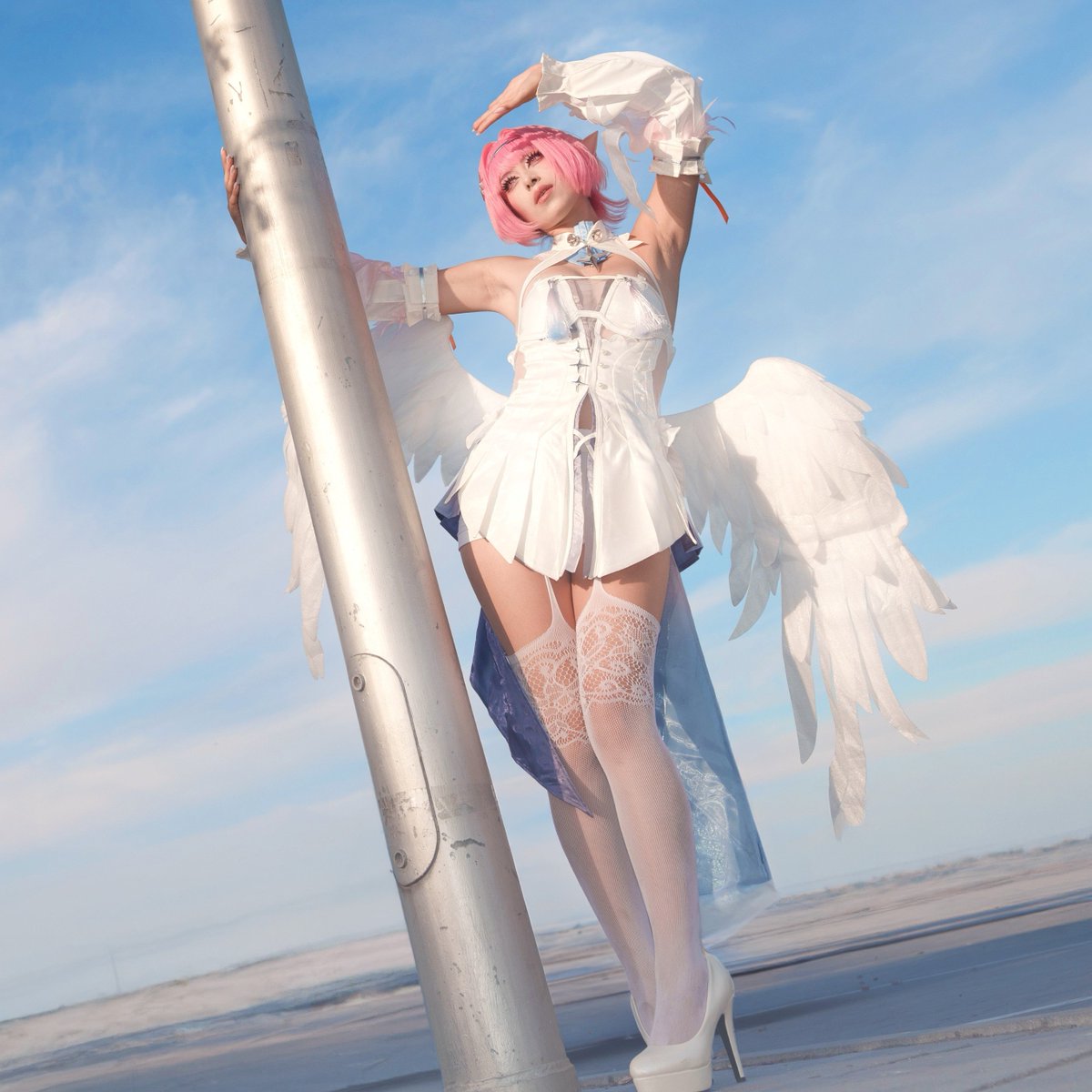 yerikkist's tweet photo. Do I look angelic? 😚

#remielle #ZenlessZoneZero‌ #cosplay https://t.co/5iDmhNjgkP