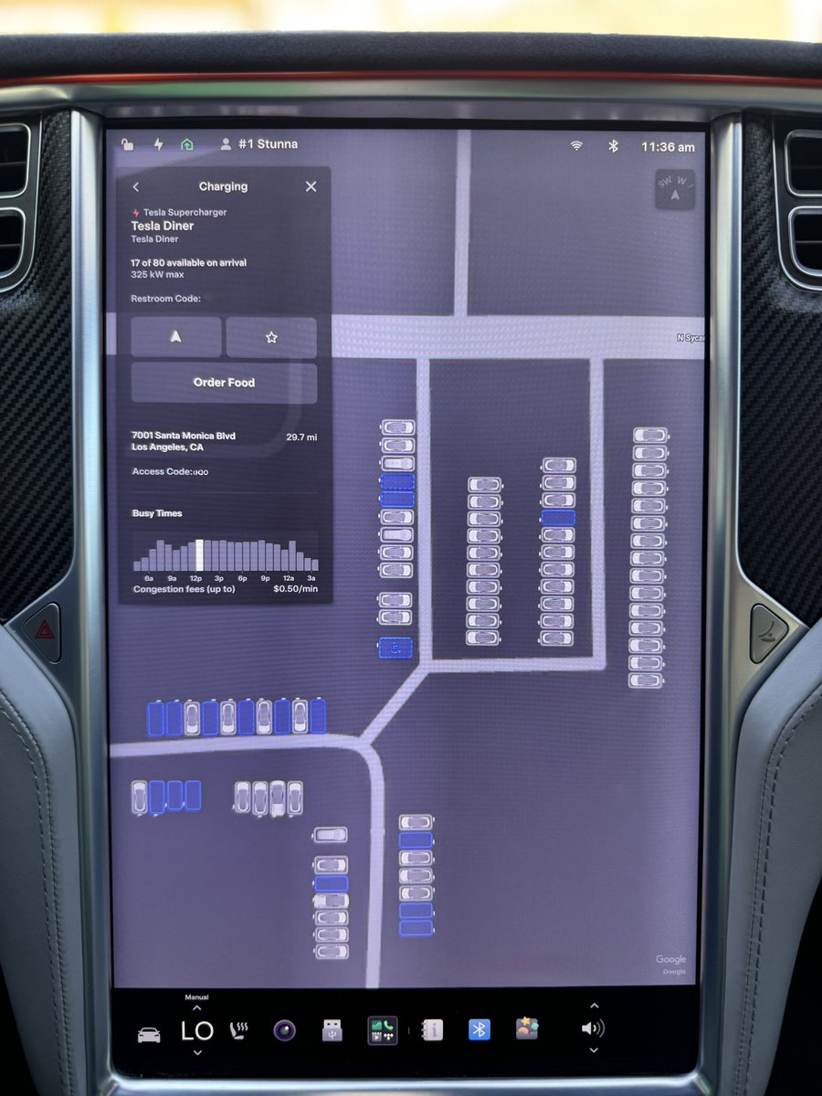 Brand0n's tweet photo. Thanks @Tesla for adding Supercharger Site Maps to Legacy Model S. 

UI improvements like this are much appreciated on an 11 year old car ⚡️ https://t.co/CnLMqWHbnn