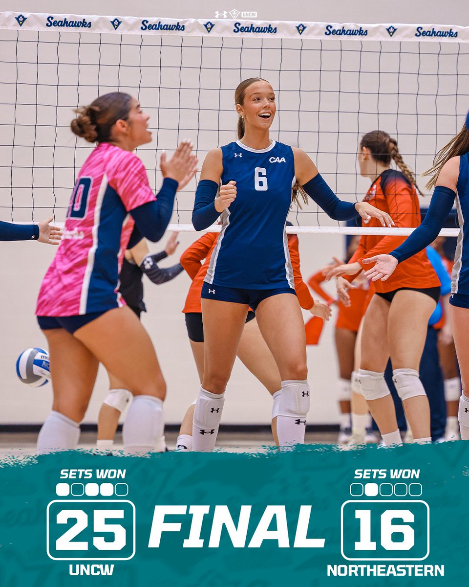 UNCWVolleyball's tweet photo. Seahawks take the VICTORY! π
#SeahawkVolleyball https://t.co/pDac0mvvA6