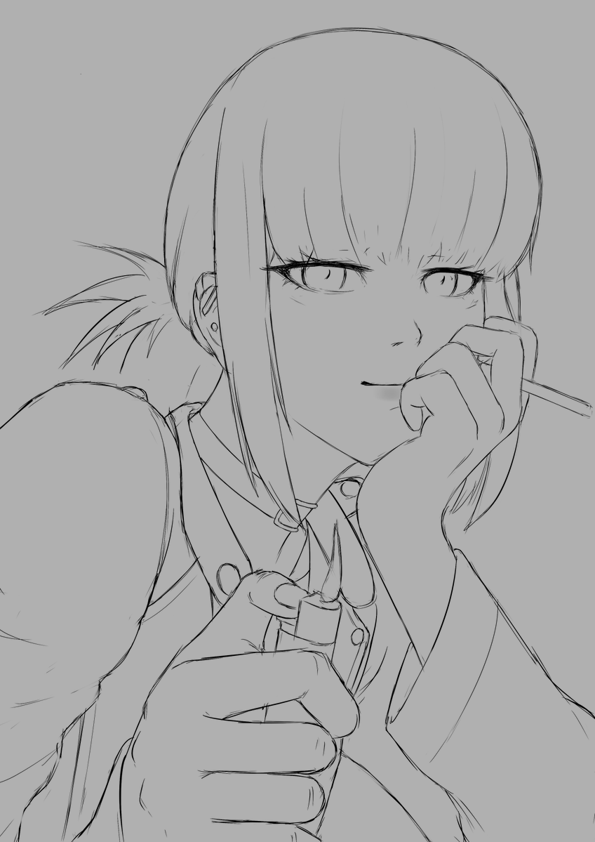 drowsypanda18's tweet photo. some wip(?) 

was just sketching trying to get some momentum going, not sure if i'd continue this tho https://t.co/849viTjsKW