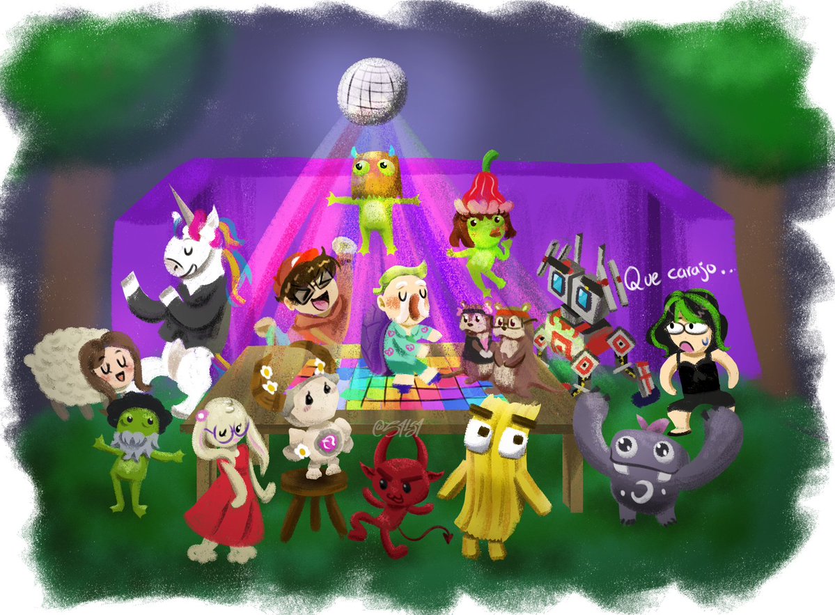 Vs4l_s4's tweet photo. El primer BBQ Monday junto a los Guardianes del Dedsafío 🪩
.
#DedsafioFANART #aldogeofanart https://t.co/DvCFgFB5Td