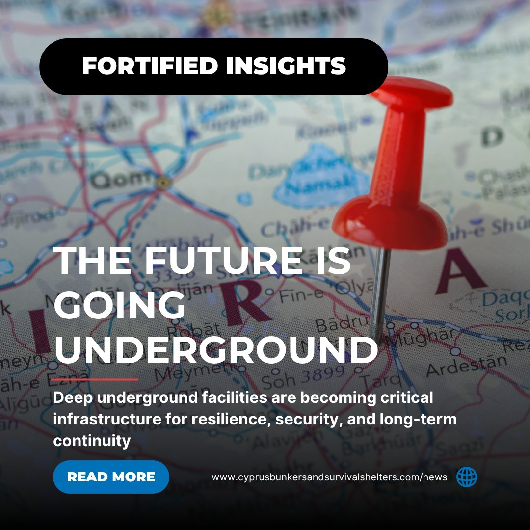 cyprusbunkers's tweet photo. Fortified Insights: the future is going underground.

#CBSS #Cyprus #Limassol #Nicosia #Bunkers #Shelters #CivilDefense #EmergencyPreparedness #Κύπρος #Λεμεσός #Λευκωσία #Кипр #Лимассол #Никосия #קפריסין #לימסול #ניקוסיה #قبرص #ليماسول #نيقوسيا https://t.co/fMYWGNYyTl