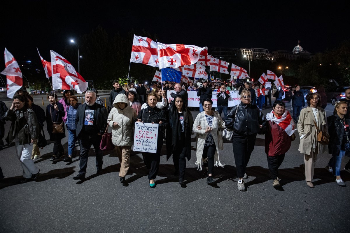 mari_nikuradze's tweet photo. Saturday march - 675th day of protest in Tbilisi. https://t.co/fLTPgzoyKY