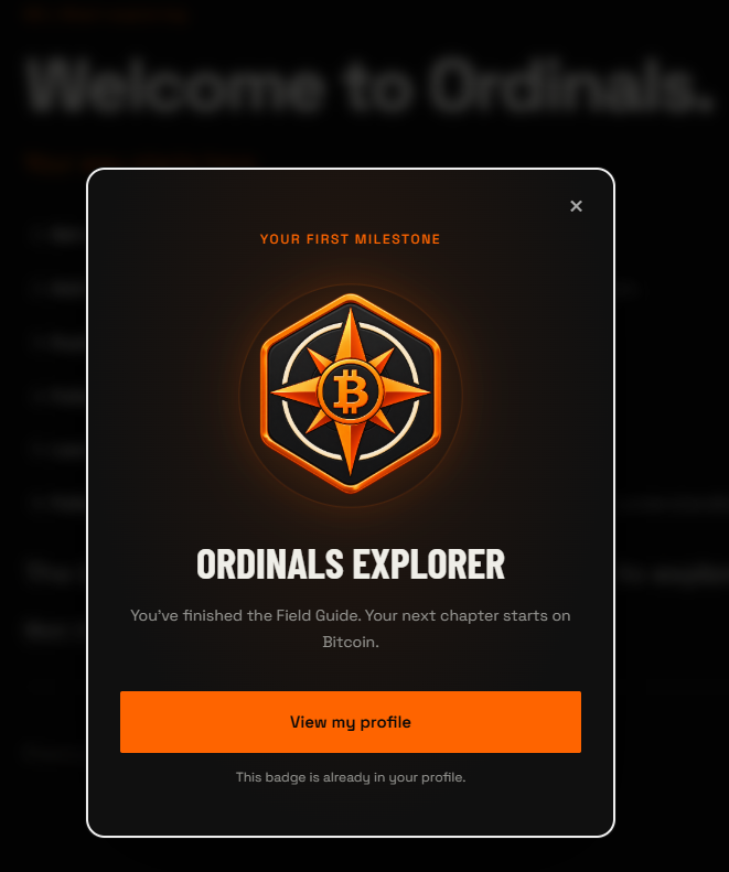 ordfellaz's tweet photo. Ordinals Onboarding is live in our website

We decided to make a simple step-by-step guide to onboard the new users to the BTC chain 

Now you can claim a badge for finishing the onboarding process 

Start your journey on BTC 🧡

https://t.co/WcTg5T21BV https://t.co/Upw58sRjD1