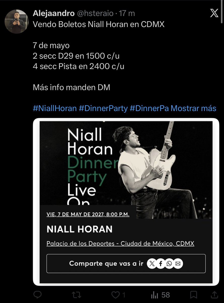 NieBrendaa's tweet photo. ESTAFA

@Nirusoe antes @hsteraio @Llbetysi @Aile5647 @Eadjattw @Loberystr @vikins567 @noeliadget @alejandropiy y @Hermostraskell ESTAFA CON BOLETOS DE NIALL HORAN

AQUÍ REDES Y FAMILIA CÓMPLICE
NO TIENE BOLETO.

#NiallHoran #DinnerParty #DinnerPartyLiveOnTour #México #CDMX #1D https://t.co/IcDLqTPDQ9