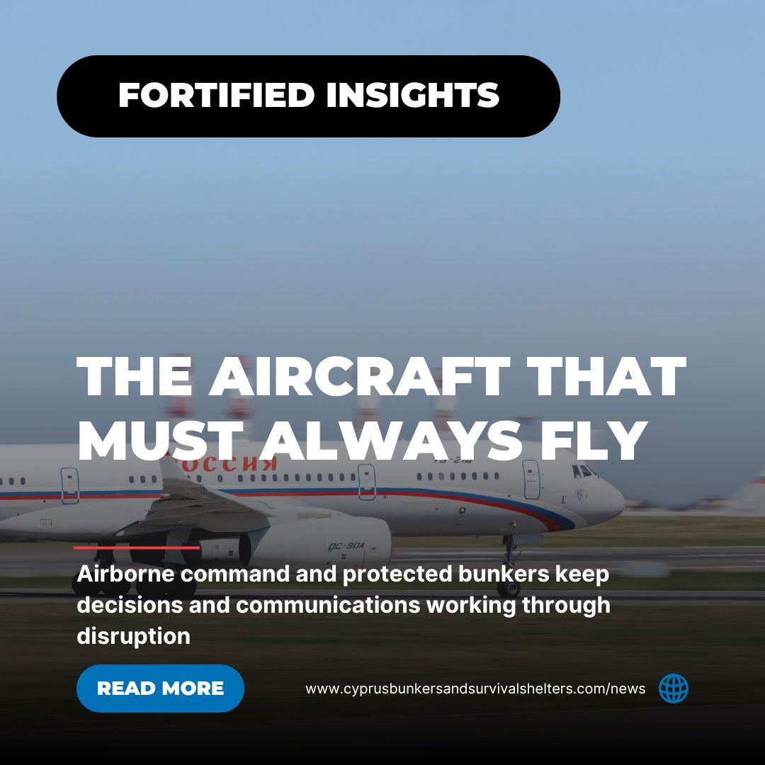 cyprusbunkers's tweet photo. Fortified Insights: airborne command and continuity through disruption.

#CBSS #Cyprus #Limassol #Nicosia #Bunkers #Shelters #CivilDefense #EmergencyPreparedness #Κύπρος #Λεμεσός #Λευκωσία #Кипр #Лимассол #Никосия #קפריסין #לימסול #ניקוסיה #قبرص #ليماسول #نيقوسيا https://t.co/B1xW4sd4JN