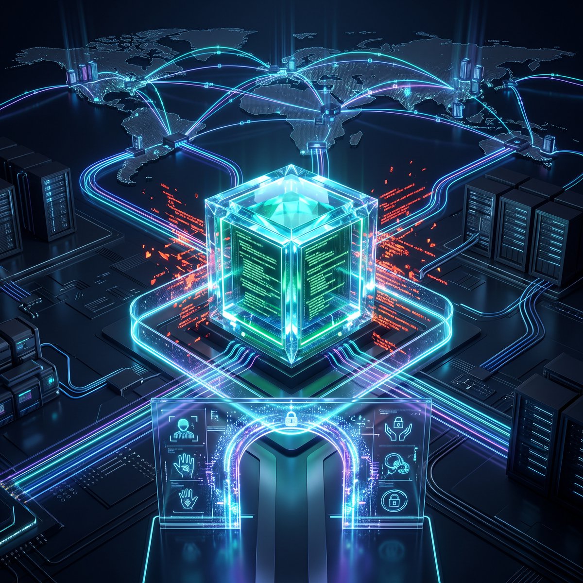 UtilityNet_'s tweet photo. 1️⃣ Vercel Security Checkpoint: browser verification builds trust.
2️⃣ POCI verifies instructions, resisting tampering in isolated TEEs.
3️⃣ Distributed Computing uses remote proofs to protect data and ensure correct, efficient execution. #POCI https://t.co/QctIS7SzJk