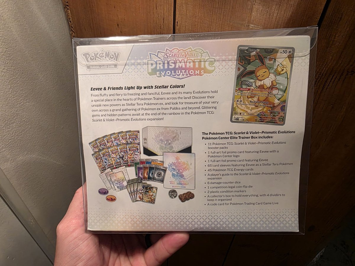 moderntcg's tweet photo. prismatic pkc etb #2 consignment 🧇🧇

$10 per spot &amp; 43 spots! (max 7) 

-WINNER TAKES ALL (no tears no rips) 

-🎡 of 🪦 live on twitch - u.s shipping included / only pay once full

-repost for a chance at a free spot. 🎯 https://t.co/N3SYdDllsi