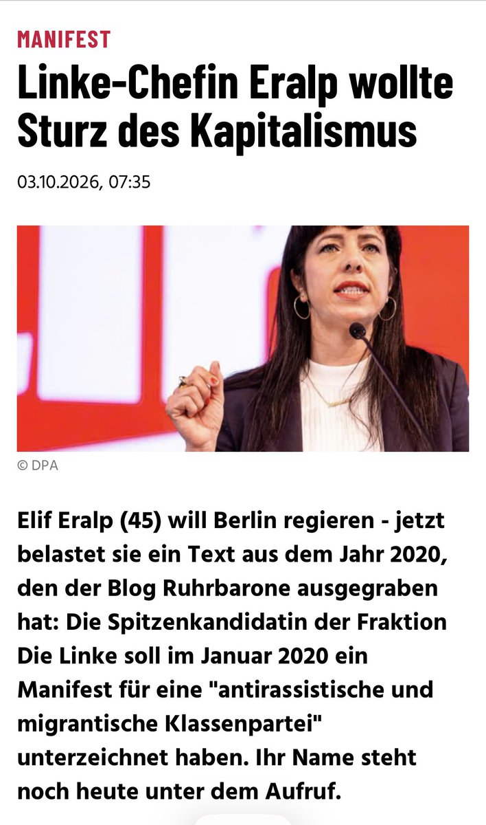 SusanneFerschl's tweet photo. „Sturz des Kapitalismus“ - äh ja! Elif Eralp ist Mitglied der Linken &amp; die Überwindung des Kapitalismus ist Parteiprogramm und das ist gut so. 1/4 https://t.co/BwwGXpDiXZ