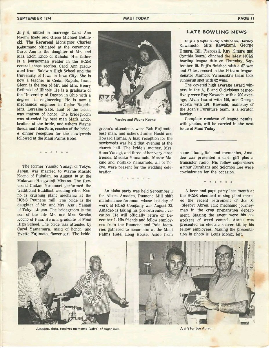 troy_hashimoto's tweet photo. who settled on Maui half a century prior. Interestingly, the unique name "guri-guri" originated from older Japanese residents attempting to pronounce the phrase "goody-goody".   

The issue also includes the summer wedding announcement of my former teacher, https://t.co/GJw4E9lgHR
