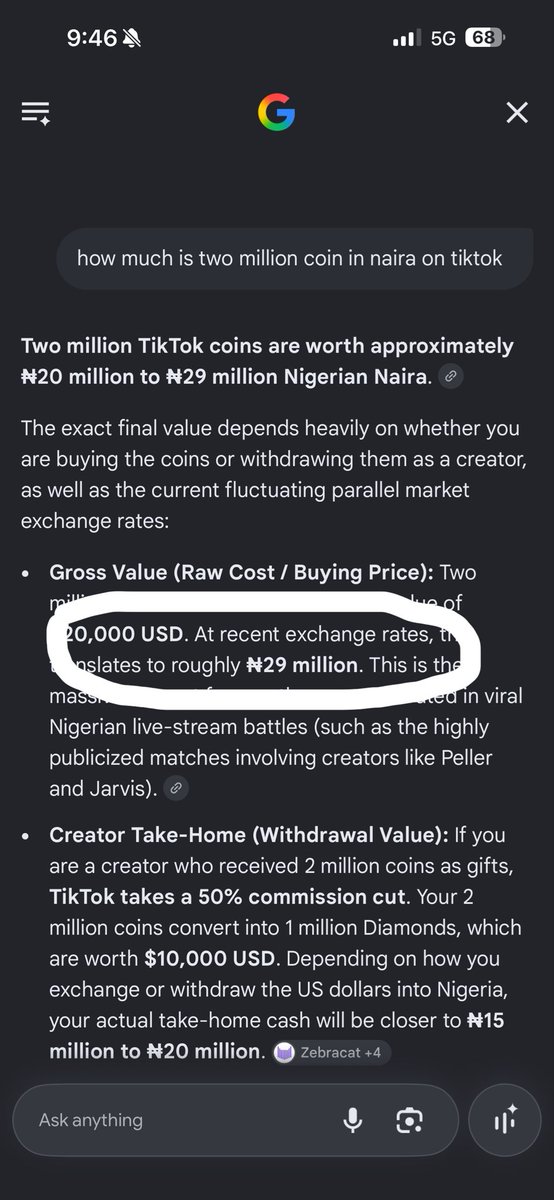 Anniec76n's tweet photo. @EzehVic4020 Money wey Peller dey make within five minutes on TikTok livestream. Just yesterday livestream alone. He made 29million wetin five minutes. https://t.co/ScDnQF3936