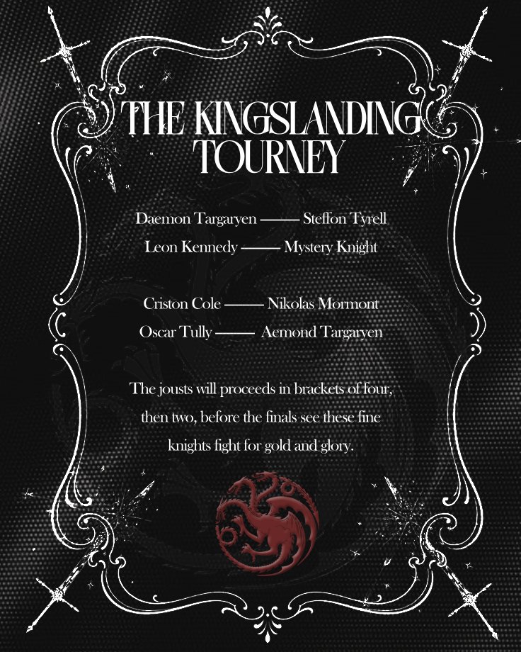 swcctappetite's tweet photo. ⠀⠀
 ⠀⠀⠀⠀⠀𝕸𝐀𝐘 𝕿𝐇𝐄 𝕿𝐎𝐔𝐑𝐍𝐄𝐘 𝕭𝐄𝐆𝐈𝐍,
 ⠀𝔏ords and 𝔏adies of the 𝔖even 𝔎ingdoms .ᐟ ⠀ https://t.co/UdiVnz4b6Z