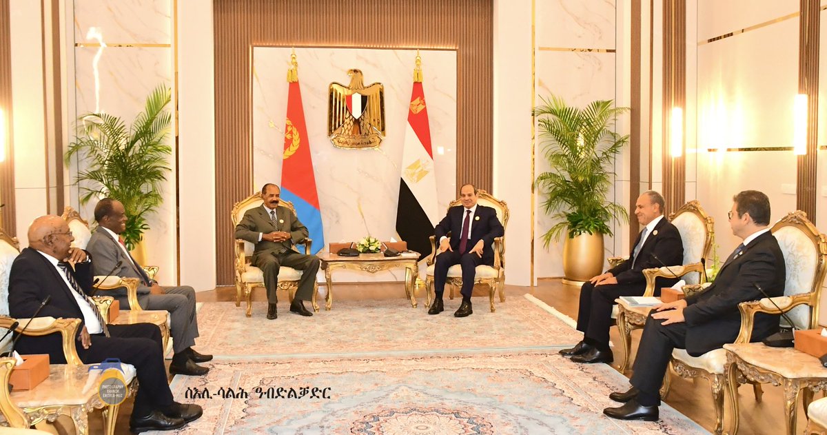 hadnetkeleta's tweet photo. President Isaias Afwerki underlined the convergent positions of #Eritrea and #Egypt on regional matters, particularly regarding the cardinal principles of respect for the sovereignty and territorial integrity of nations &amp;non-interference in their internal affairs.#RedSea #Africa https://t.co/B2FXYHAOl2