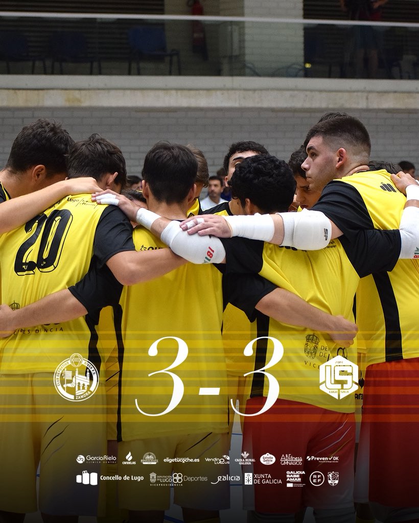 ADCLugoSala's tweet photo. 🏁 40' | 3-3 | Remata o partido con táboas en Zamora! 🙌

⚽️ Mitxel (2) e Miguel. 

Seguimos, FAMILIA! ⚔️

#MedrandoDendeCasa 🏠 https://t.co/KgdXPuIbvv