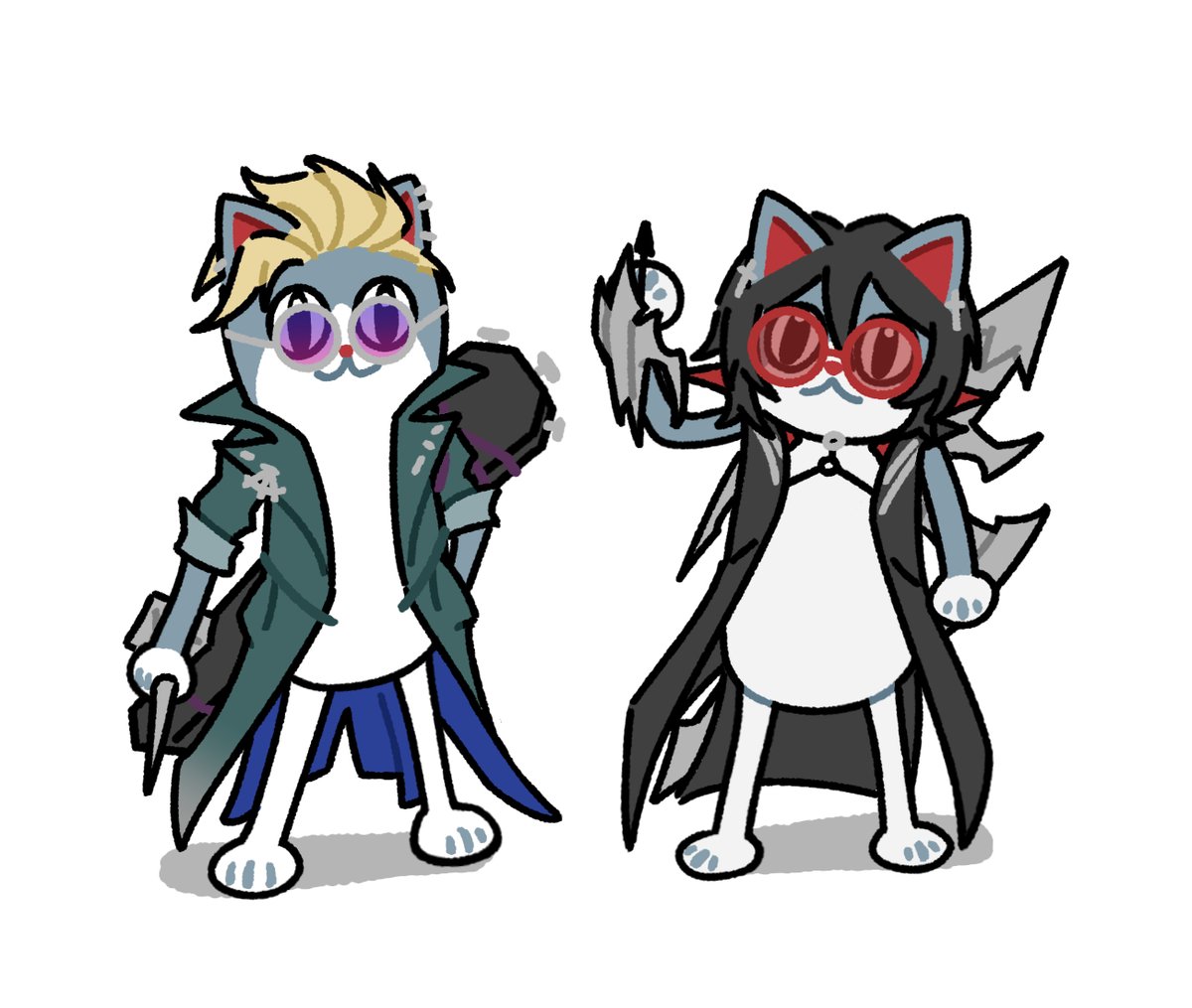 Sillyneko14's tweet photo. @yanruyu852900 asked me to draw this WildRift silly cat haha😺
#locke #vayne #WildRift https://t.co/fJsptnn5Di