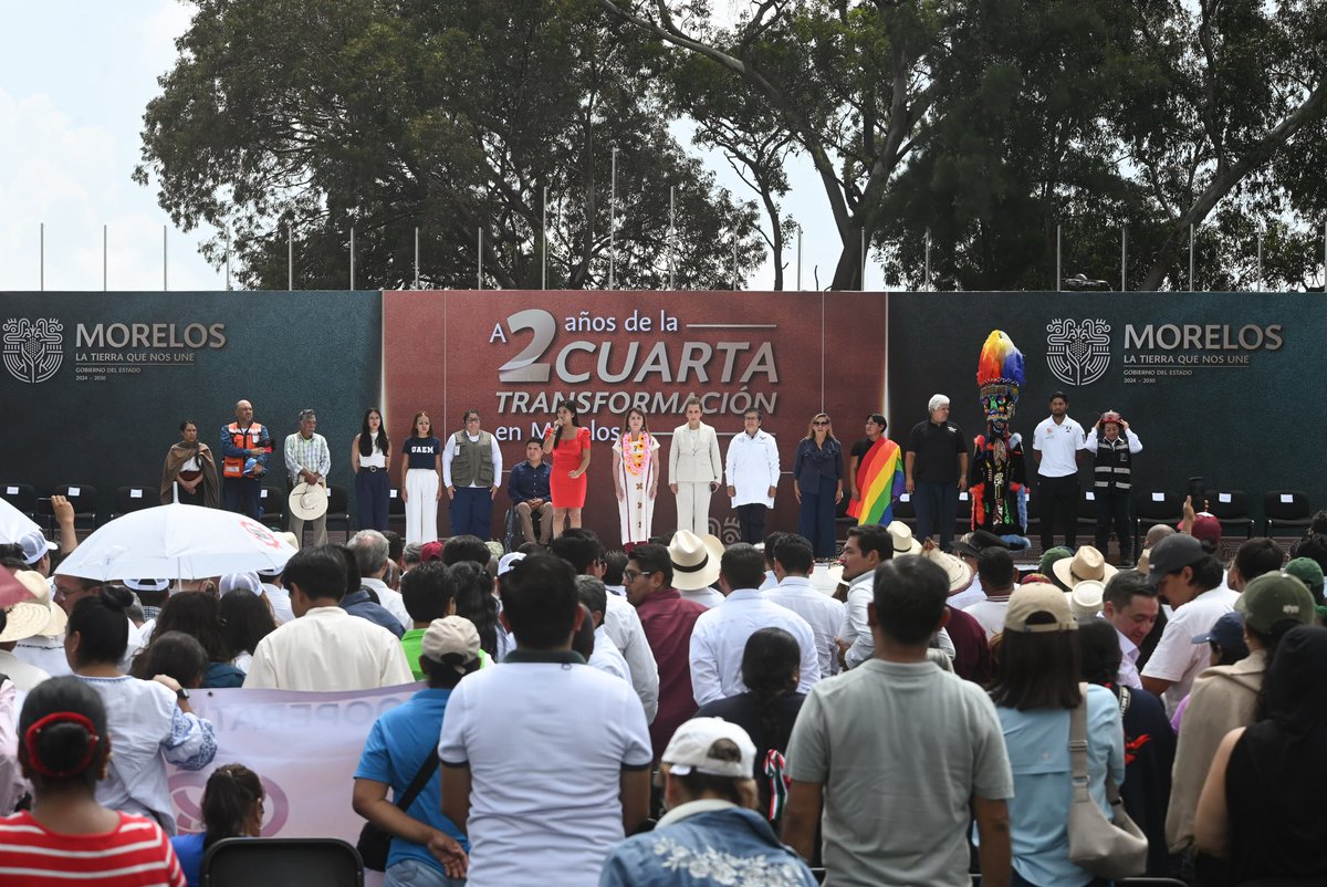 margarita_gs's tweet photo. La transformación de Morelos avanza con rumbo, liderazgo y la convicción de que el futuro de nuestro estado se construye sumando voluntades. Cuando hay objetivos comunes, el diálogo se convierte en fuerza y los acuerdos se traducen en trabajo por el bienestar de las y los morelenses.

A dos años de este proyecto, reafirmamos nuestro compromiso de seguir trabajando con unidad, responsabilidad y visión de futuro, porque por encima de cualquier diferencia está Morelos y el bienestar de su gente.

#2AñosDeTransformación