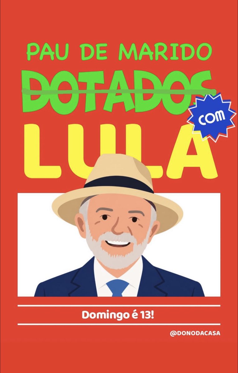 C_cleoson's tweet photo. @ahmeuszovo Pauzudos com Lula 1️⃣3️⃣❤️‍🔥#Lula2026étetra #LulaReeleito https://t.co/lmQwsz22nH