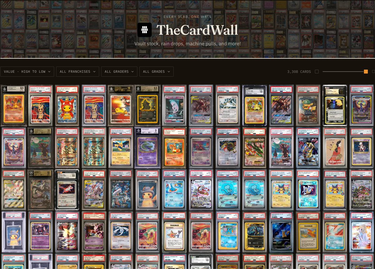 TheCardWall's tweet photo. Every slab, one wall. https://t.co/SJbtVfKnsB