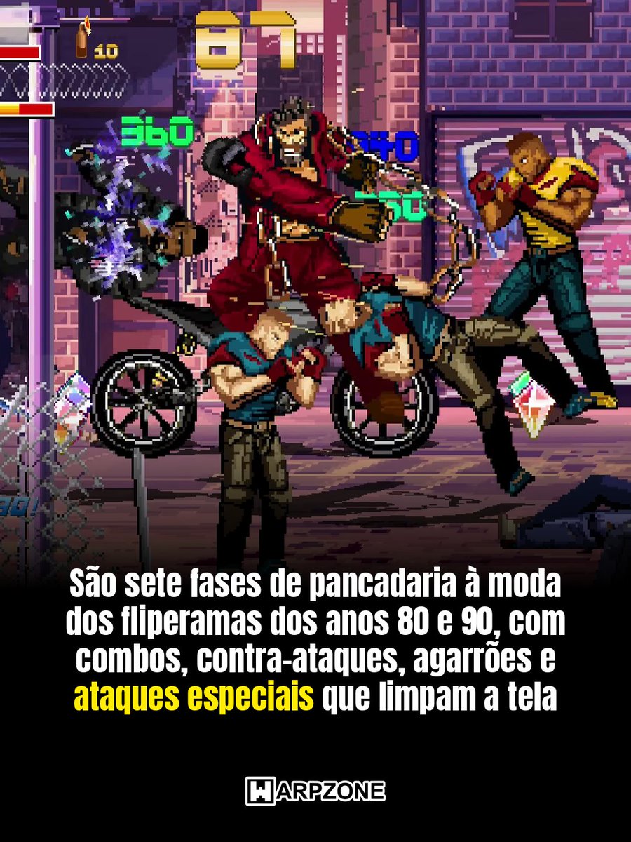 WarpZoneMe's tweet photo. Fallen City Brawl é o fliperama das antigas com um lobo para soltar na briga.
#FallenCityBrawl #Fliperama #WarpZone https://t.co/iYXp7XwXph