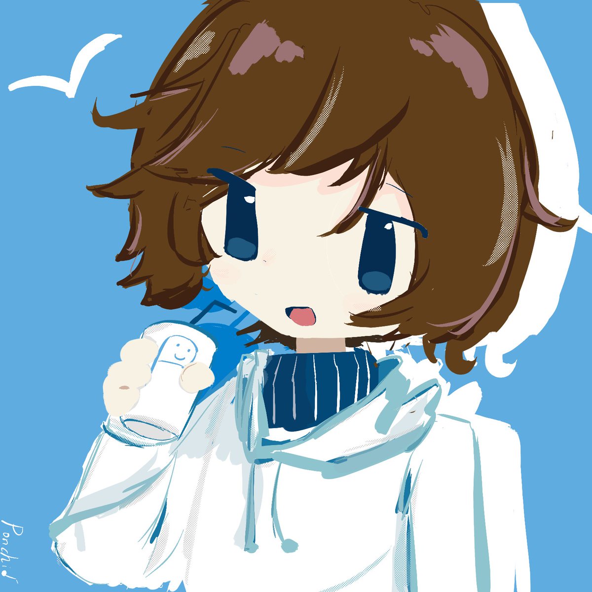 ider_till's tweet photo. #ぽんちらっ
誕生日イラスト（？）これからもずっと応援しています😆🎉 https://t.co/9wyNluOJU3