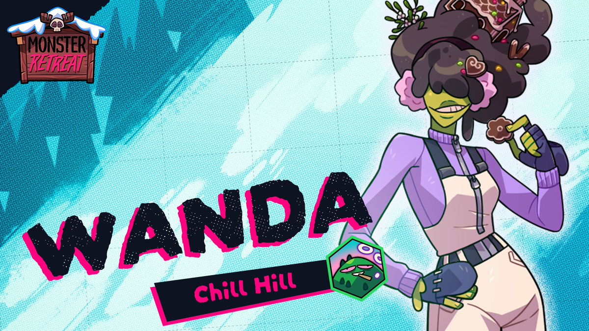 monsterprom's tweet photo. INTRODUCING… WANDA!

The Coven isn’t the only classic group from prior games making a comeback: the Chill Hill is here too.

Many chars are getting a new winter-like outfit, like Wanda here. Still, they will wear their regular outfits when possible (like indoors). https://t.co/sYJz69TA3b