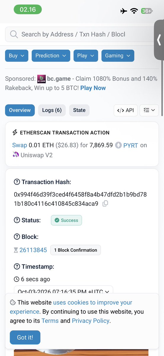 Haidarzzj's tweet photo. @Bang_Garrx new buy 
0.01 eth

wishh me luck this oktober 🍀

tx h https://t.co/IGoZIRzOqL https://t.co/WpBHfmbWzc