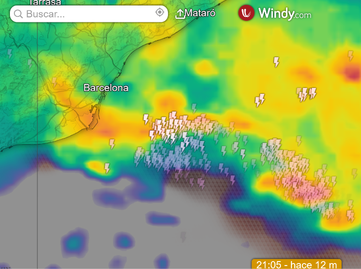 AlesandroSherry's tweet photo. 21:05h #Barcelona #Cataluña/#Catalunya
Red de #Radares #Meteo UE (#Francia/#España)
+
#Rayos (desde #Satélites #Meteo) https://t.co/M4gaSsJf2Z