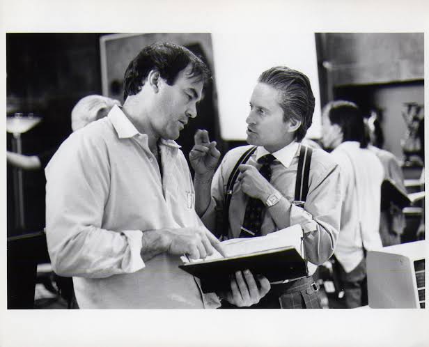 donwinslow's tweet photo. Two weeks into filming Wall Street, Oliver Stone confronted Michael Douglas in his trailer. Stone asked if Douglas was doing drugs because he looked like he had "never acted a day in his fucking life."

Douglas won the Oscar for Best Actor for Gordon Gekko.

The incredible story of how the film was made can be found in Michael Douglas' new memoir out Tuesday.