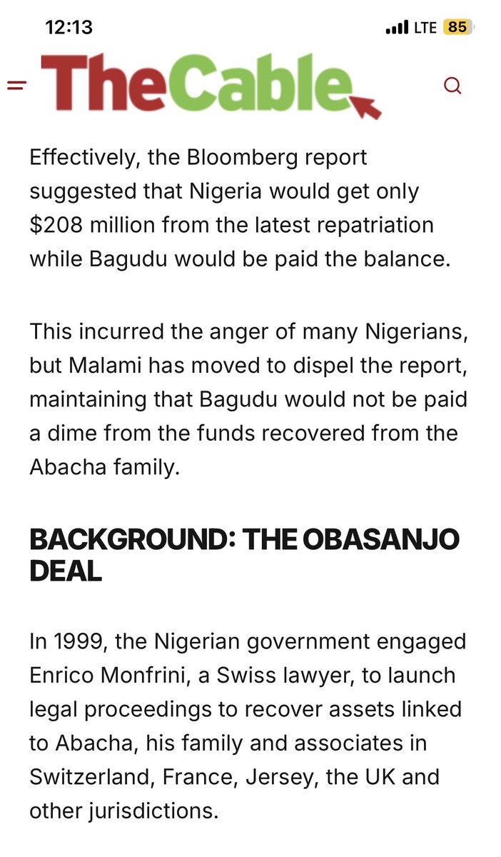 firstladyship's tweet photo. He appointed the man who helped Sani Abacha siphon his loot abroad. This man is none other than your current Minister of Budget & Economic Planning, Abubakar Atiku Bagudu.

Some people in government almost connived with Bagudu to fleece Nigeria of $100 million; they wanted that amount returned to Atiku.

The matter eventually ended in a $155 million settlement deal between Atiku Bagudu & the Federal Government. That’s the man in charge of your 2023, 2024, 2025, 2026 budgets. This is one of the best brains that Pablo could find.