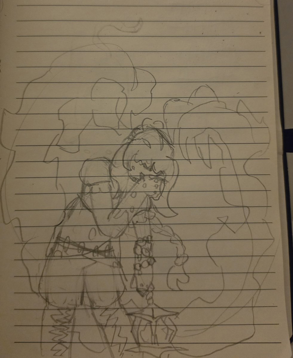 Spac_3_Cad_3_t's tweet photo. I was thinking about my oc and fucking around with her outfit so anyways new design:) also shes a cleaner because #art #oc https://t.co/RtjxzrgyfX