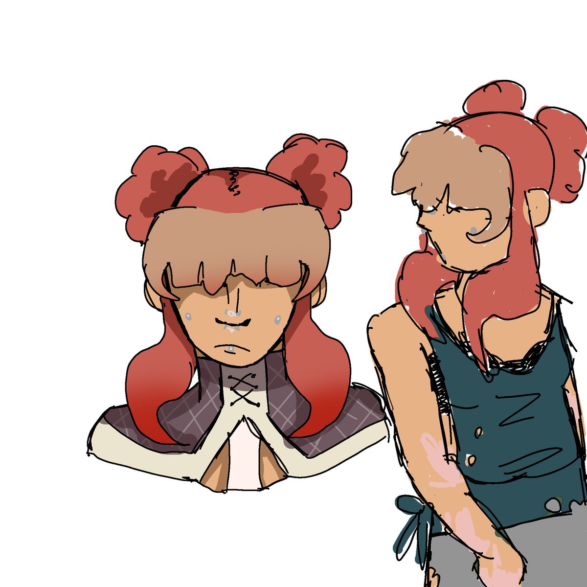 Spac_3_Cad_3_t's tweet photo. I was thinking about my oc and fucking around with her outfit so anyways new design:) also shes a cleaner because #art #oc https://t.co/RtjxzrgyfX