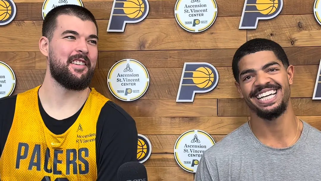 AlexGoldenNBA's tweet photo. Four takeaways from Day 4 of Pacers Training Camp 

•Zu on how this system compares to others he’s played in 

•Shepp on being ready whenever his name is called 

•Pierce on how two-way spots have changed in NBA

•Who won pre Fan Jam scrimmage

🔗 https://t.co/5CGxSgwq2N https://t.co/HwfD8ZtFIK