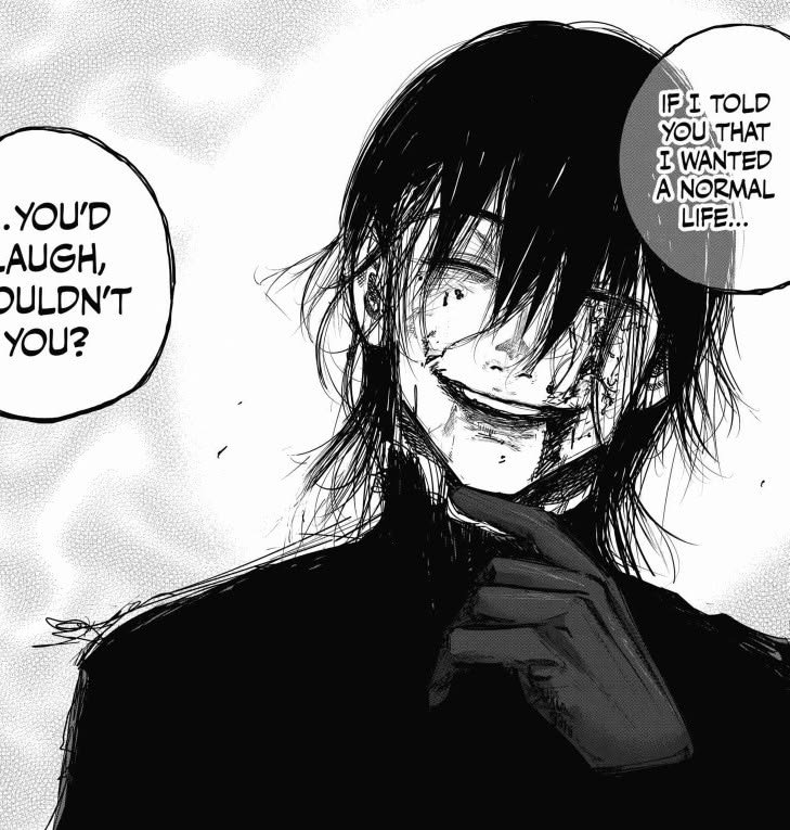 Colditsolong's tweet photo. Tokyo Ghoul es uno de los pocos mangas que no puedes ver a color

Su atmósfera oscura y la estética trágica lo hacen único de leer, el pasar toda la travesía a color y perderse de estos peaks visuales sería una falta de respeto. https://t.co/FzLneXVTES