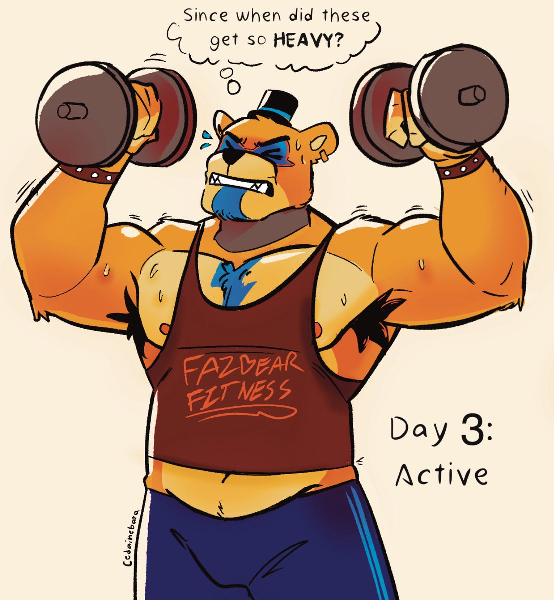 cedainebara's tweet photo. He seems a bit out of practice.. 
#fattytober #fattytober2026 day 3 https://t.co/Dq2grbizup