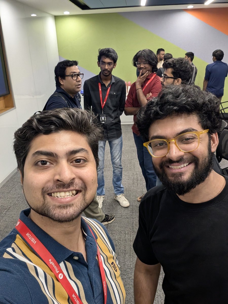 xplor4r's tweet photo. At the AI Dev Circle @aidevcircle meetup 🔥 at @PhonePe today 

It was great event with amazing community folks  @PriteshKiri @tapasadhikary @carrycooldude
@ashutosh887_  🙌🏻

#aidevcircle https://t.co/uWh4FSTFjs