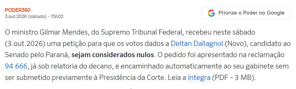 MeninRibeiro's tweet photo. Fachin editou ONTEM uma resolução para impedir a escolha de relator com pedidos em processos antigos.

HOJE: PT escolhe Gilmar Mendes para cassar a candidatura de Deltan Dallagnol (@deltanmd), peticionando em um processo antigo.

Lutem pelo Brasil. Isso não pode acabar assim.