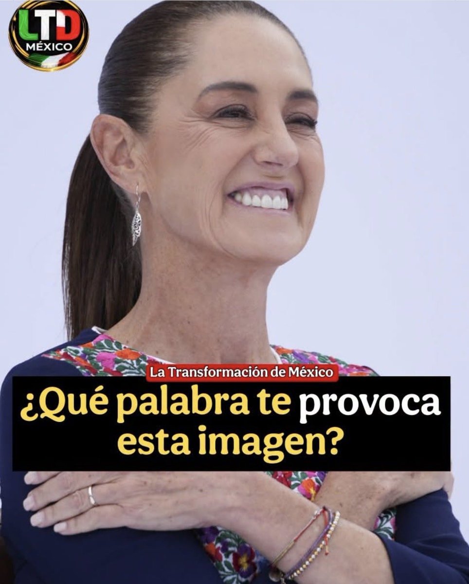 nomentirnozwzj's tweet photo. ¿Qué es lo que pienso cuando veo esta imagen de mi presidenta @Claudiashein 
Inteligente
Integra
Humanista 
La herencia de nuestro presidente @lopezobrador_
#EsUnHonorEstarConObradorYConClaudiaHoy https://t.co/oTfadwDtRF