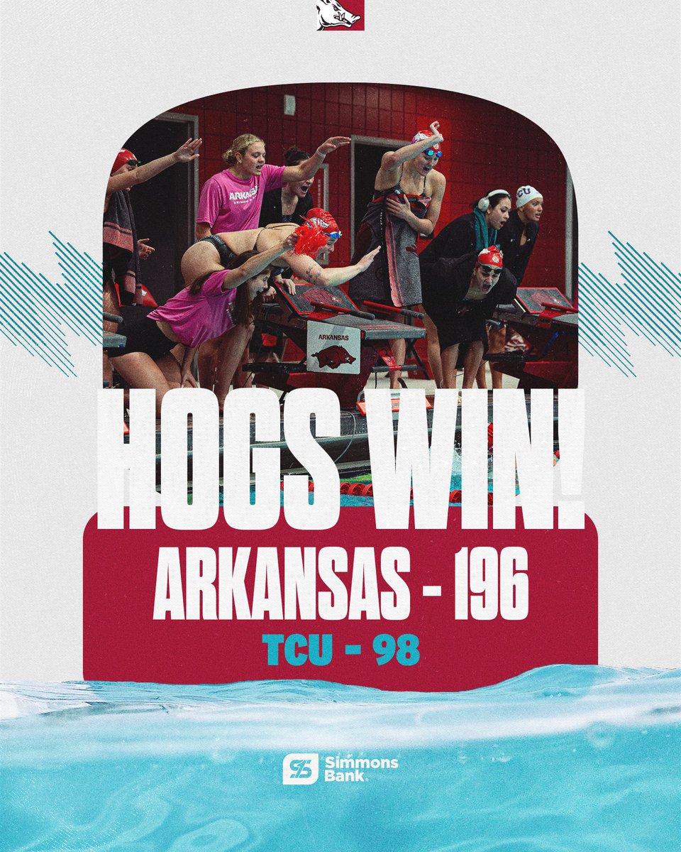 RazorbackSD's tweet photo. RAZORBACKS WIN!🏆 

#h2ogs #allidoiswin #razorbacks #wooopigsooie #homeopener https://t.co/IZUn0IDmhf