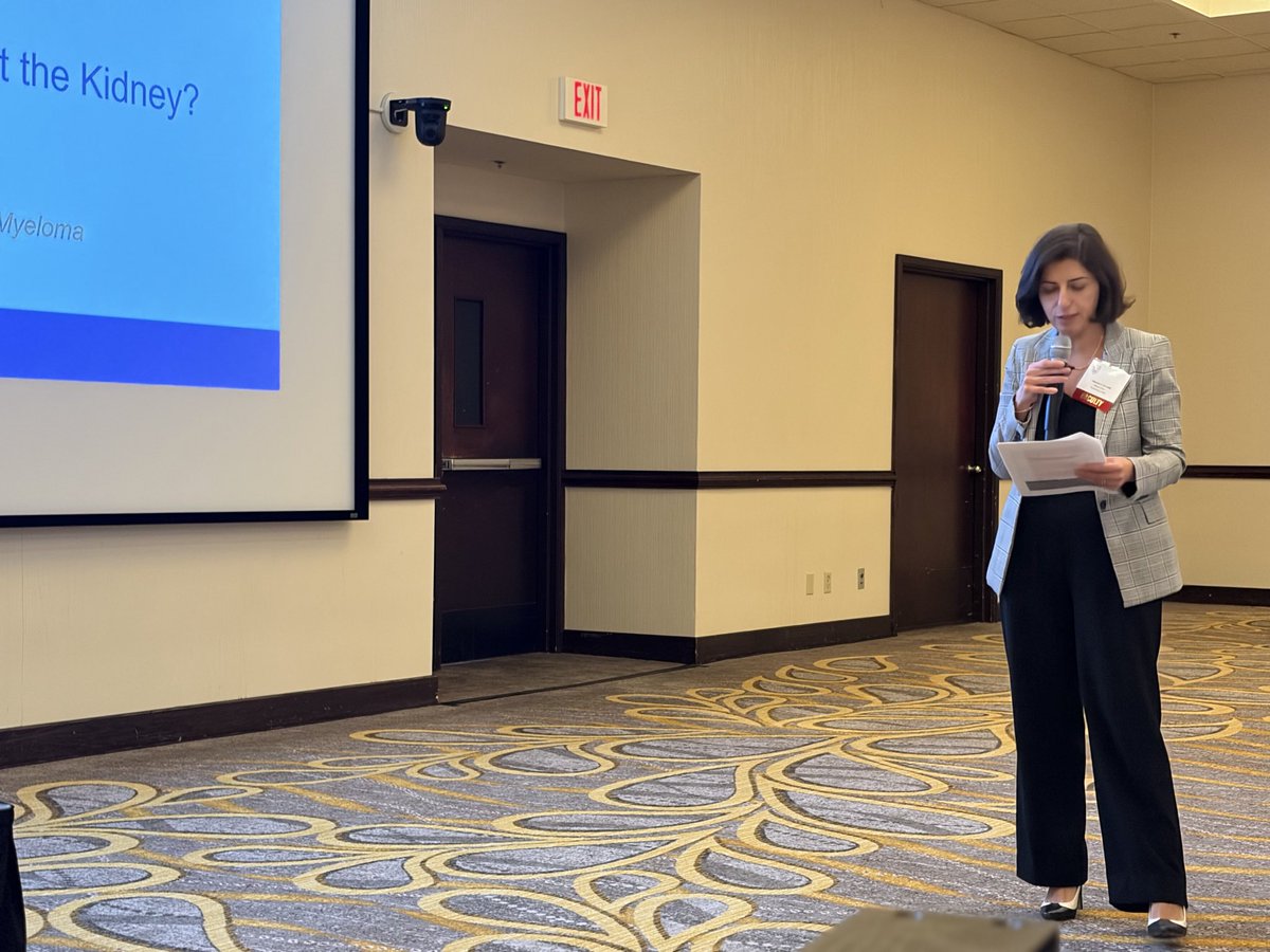 LeticiaRolonMD's tweet photo. Dr. Mireille El Ters now helping us open our session on Paraproteins/TMA by introducing Dr. Nelson Leung, a giant in the field helping to guide and create the body of evidence of How Monoclonal Proteins Impact the Kidney @MayoClinicNeph #Onconeph https://t.co/pIqxcLH1eG