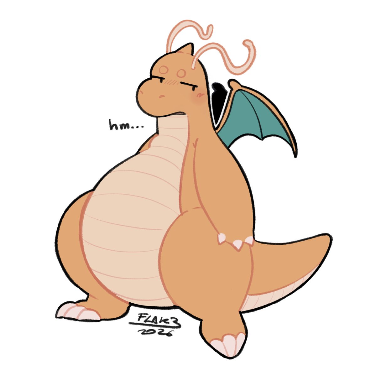 chocoflakey's tweet photo. People think I like Dragonite, I don't know why. https://t.co/HF52j99ijN