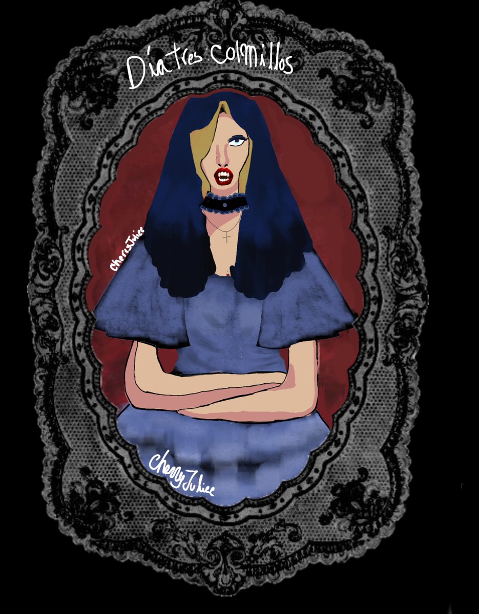 CherryJuliee's tweet photo. Día 3 colmillos
Lo vi e inmediatamente pensé en un vampiro, porque los vampiros se caracterizan por tener colmillos. Así que tomen a una Joy vampiresca 
#fnafhstober2026 #FNAFHS #FHS https://t.co/ZXwNWhBJ7b