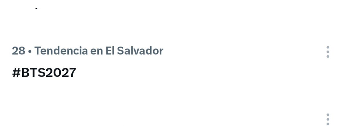 jayfans1802's tweet photo. ARMY YA LOGRAMOS POSICIONAR EN EL SALVADOR UN HASHTAG VAMOOOOOOOOOO 

RT + COMMENT y REPLAY ARMY EL SALVADOR!! 

¡QUE BTS LLEGUE A EL SALVADOR! 🇸🇻💜
#BTSinElSalvador2027 #BTS2027 #ARMYElSalvador #NayibBukele #BTS
 #방탄소년단 https://t.co/mGgLbEXDmI